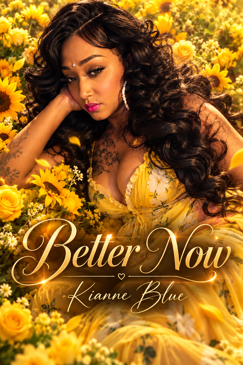 Better Now cover featuring yellow flowers